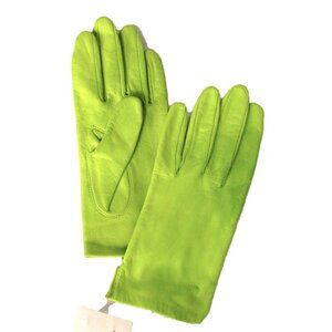 Wilsons Leather neon green gloves L